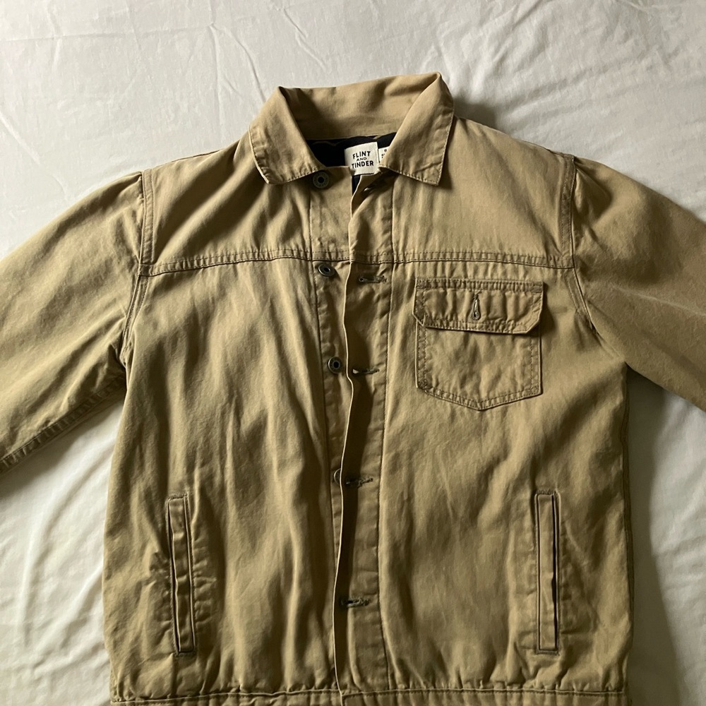 Flint and Tinder Men’s Waxed Trucker Jacket